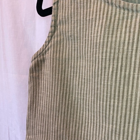 Vintage Jessica Howard Green Pinstriped Tank - Picture 3 of 3